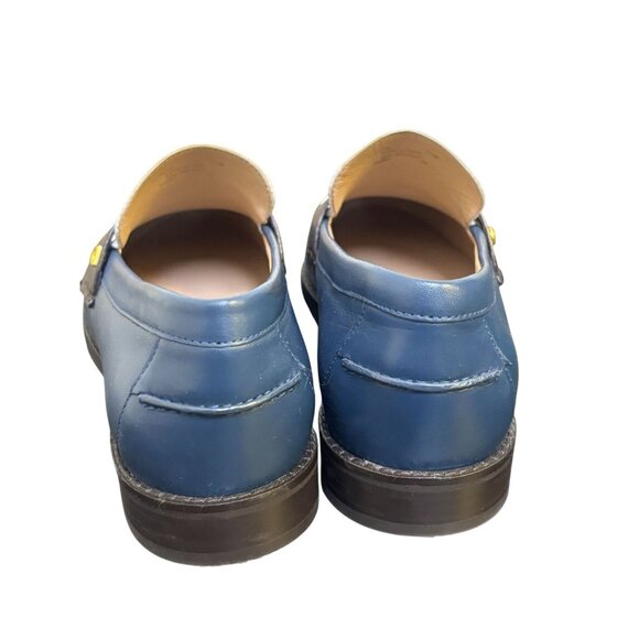 Cole Haan Loafers Navy & White Leather Size 7.5 - Picture 4 of 8